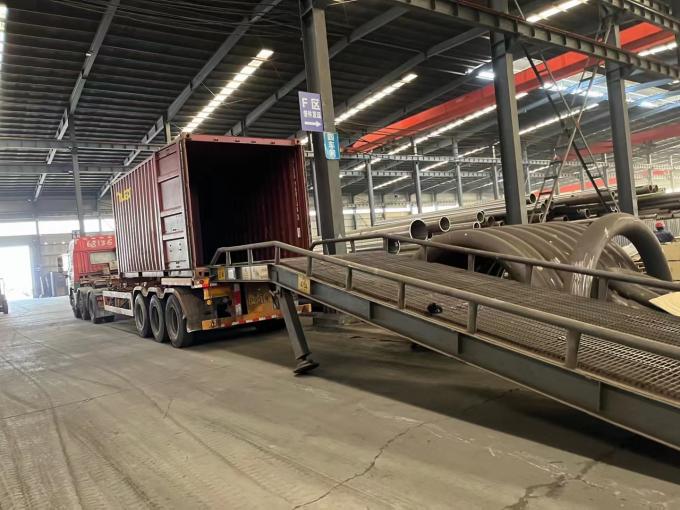 China Hebei Hongcheng Pipe Fittings Co., Ltd. factory production line