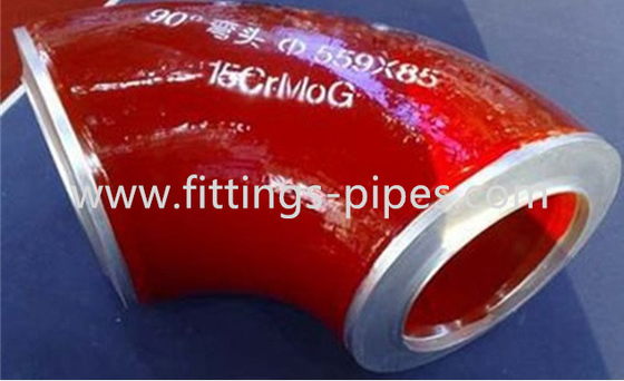 Alloy Seamless  Steel Pipe Elbow Fitting 20MnG 12inch 22T High Pressure Boiler Pipe