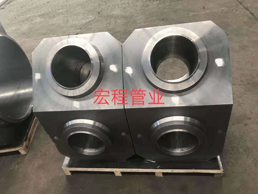 Asme B16.11 Forged Steel Pipe Fittings , 45 Degree Y Branch Pipe Fitting Lateral Tee