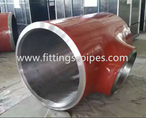 Black Painting Carbon Steel Pipe Tee Fittings 15crmo CE Certificate