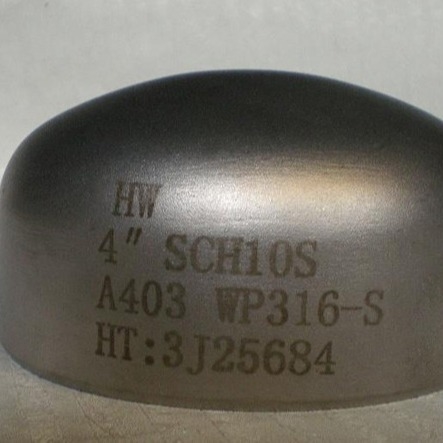 Stainless Steel Pipe End Cap Butt Weld 2 Inch 304l 316l Material