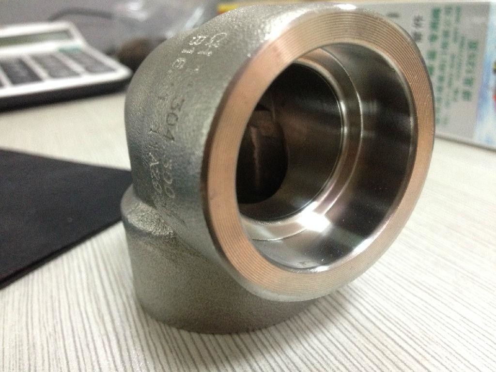 90 Degree Forged Steel Pipe Fittings Elbow 1 / 2 Inch Npt A182 F11